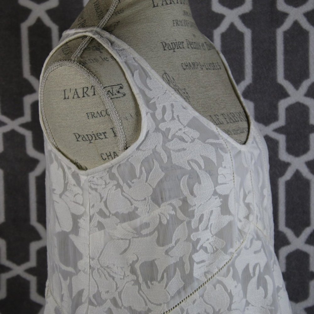 Anthro Vanessa Virginia lace ivory boho top S - Picture 9 of 12